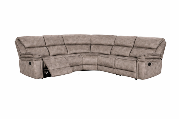 Milano Suede Fabric Reclining Corner Sofa Premium | LSW Sofas