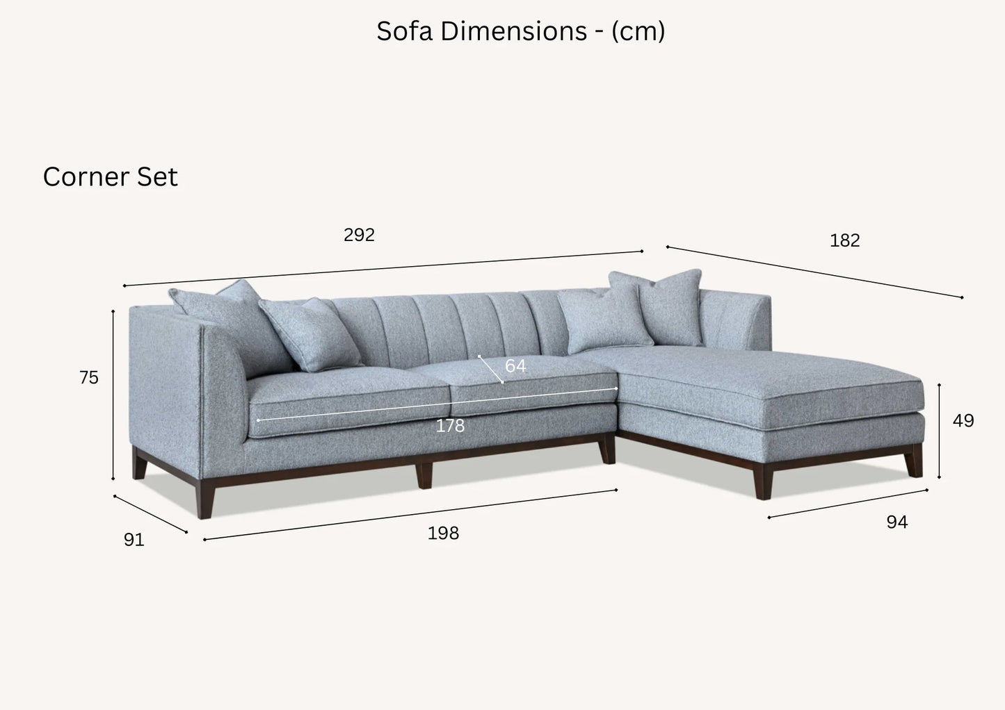 Cooper Boulce Fabric Sofa Corner Collection - Lakeland Sofa Warehouse