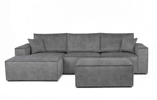 Appleby Grey Fabric Modular Corner Sofa