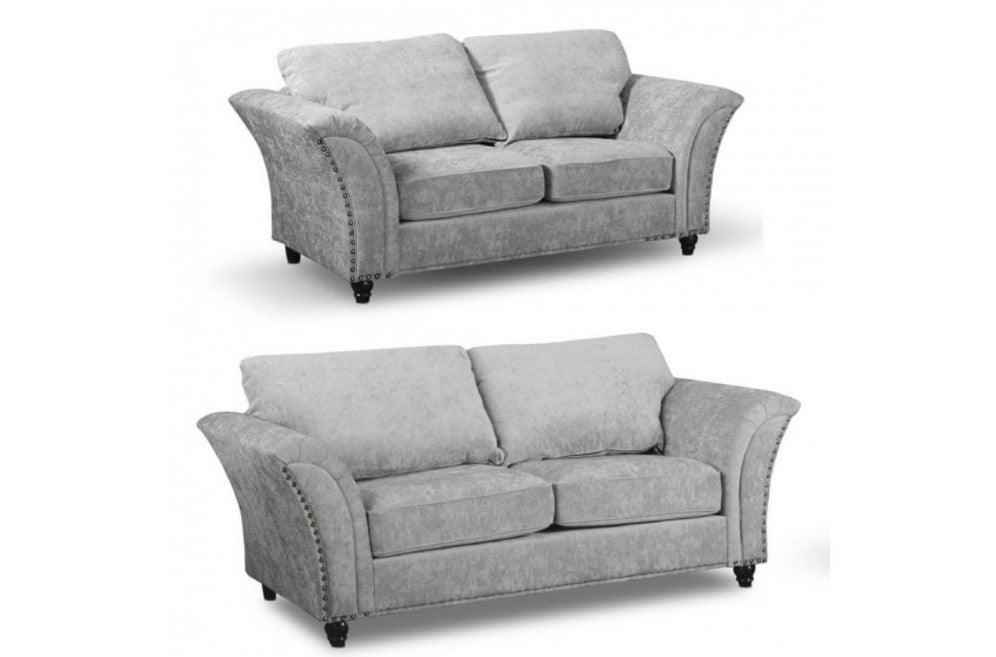 Calder Fabric Sofa Collection - Alaska Platinum & Stone