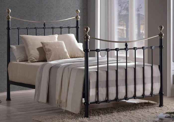 Elizabeth Premium Metal Bed - Luxury Victorian Style | LSW Sofas