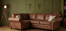 Oakland Nubuck Fabric Premium Corner Sofa | LSW Sofas