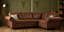 Oakland Nubuck Fabric Premium Corner Sofa | LSW Sofas