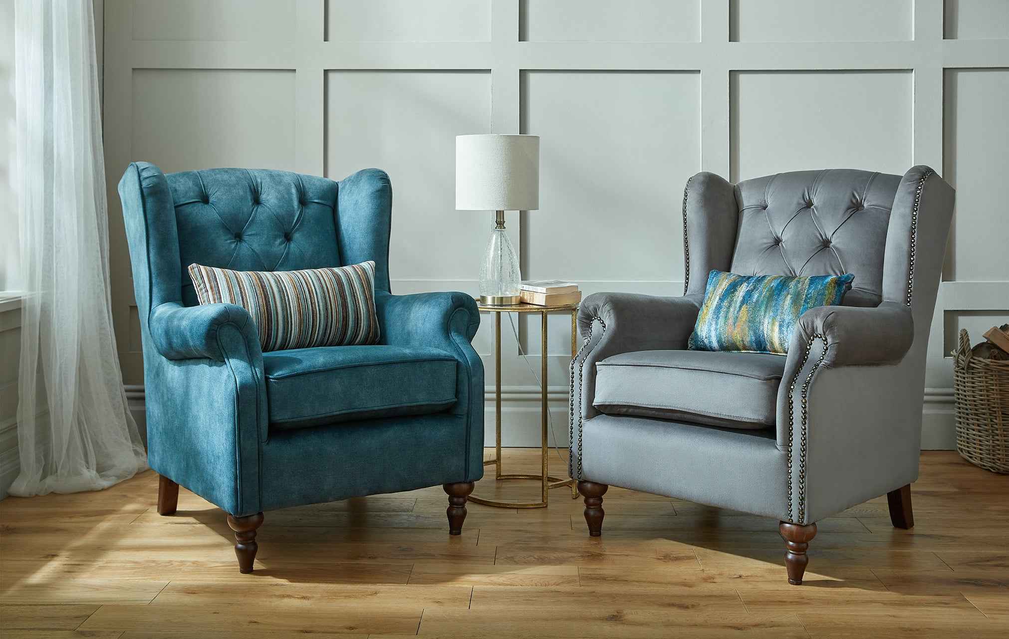 Customizable Wing Back Chair