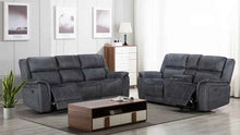 Cassa Premium Microfibre Electric Recliner Sofa | LSW Sofas