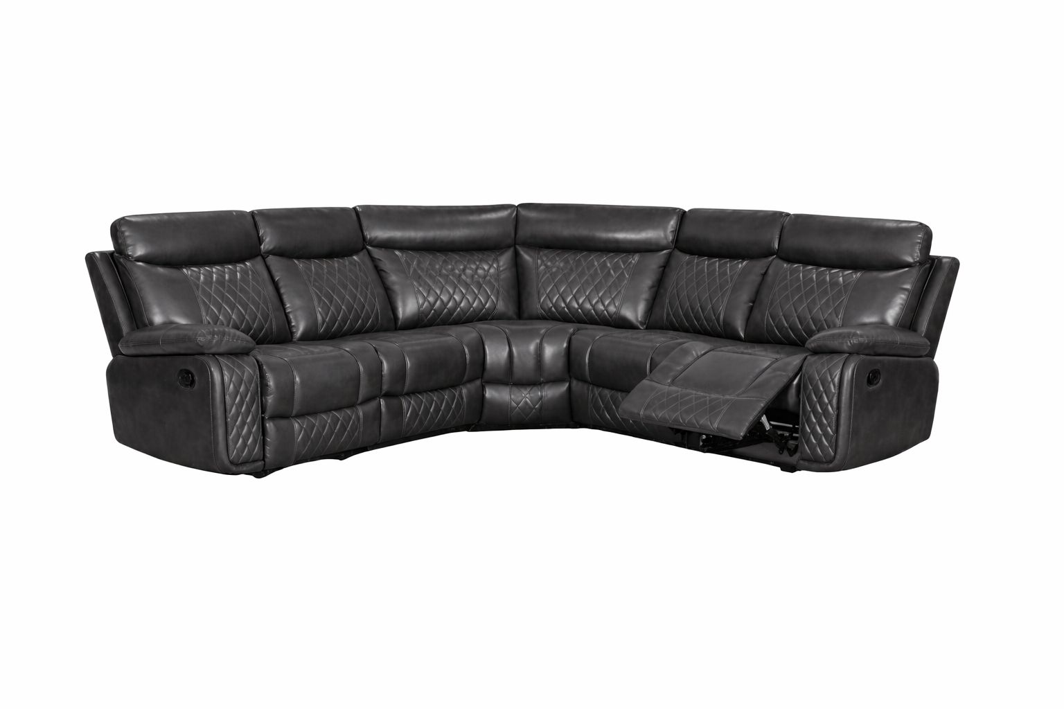Atlanta Premium Leather Reclining Corner Sofa | LSW Sofas