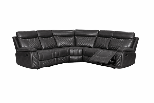 Atlanta Premium Leather Reclining Corner Sofa | LSW Sofas