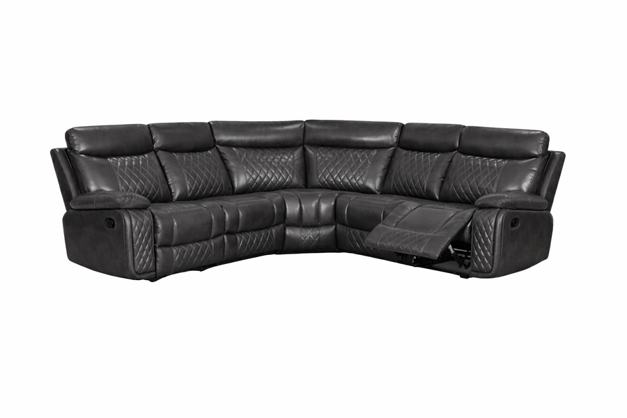 Atlanta Leather Corner Recliner Sofa | LSW Sofas