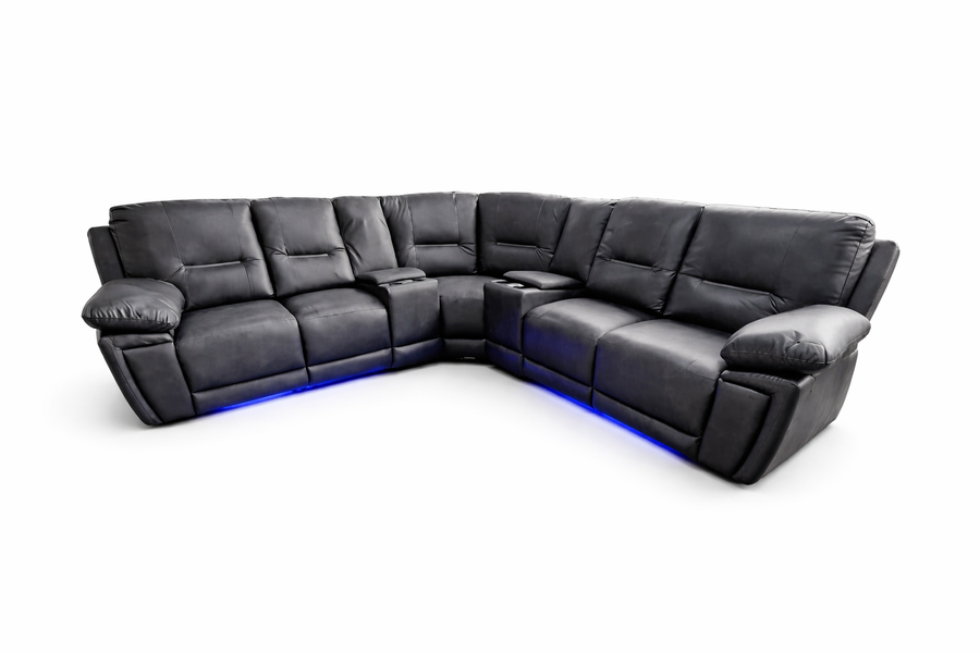 Sara Fabric Electric Corner Recliner Sofa | LSW Sofas