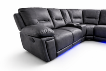 Savanna Leather Premium Electric Recliner Corner Sofa LSW Sofas