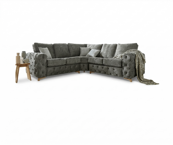 Gatsby Fabric Corner Sofa | Premium Luxury Chesterfield - LSW Sofas