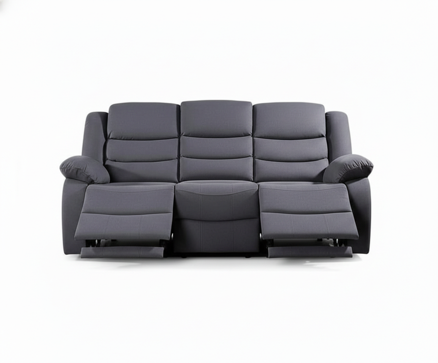 Sorrento Fabric Manual Recliner Sofa | LSW Sofas