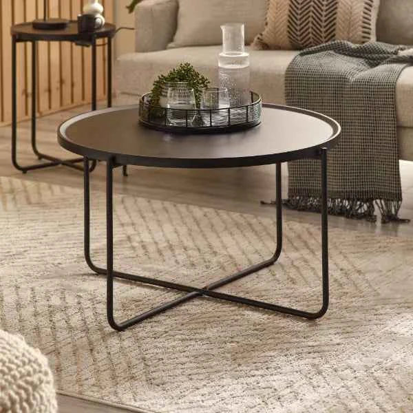 Sagrada Metal Luxury Round Coffee Table Set | LSW Sofas