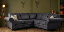 Oakland Nubuck Fabric Corner Sofa | Premium Luxury | LSW Sofas
