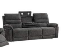 Salvo Chenille Fabric Electric Recliner Premium Sofa | LSW Sofas