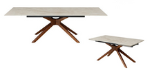 Umbria Sintered Stone and Wood Dining Table Premium LSW Sofas