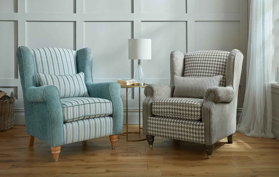 Customizable Wing Back Chair