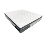 Aluxo Oasis mattress with white quilted top and grey sides.