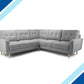 Anthorn Grey Fabric Corner Sofa