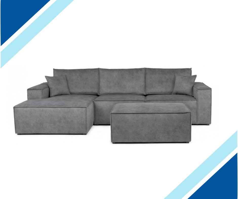 Appleby Grey Fabric Modular Corner Sofa