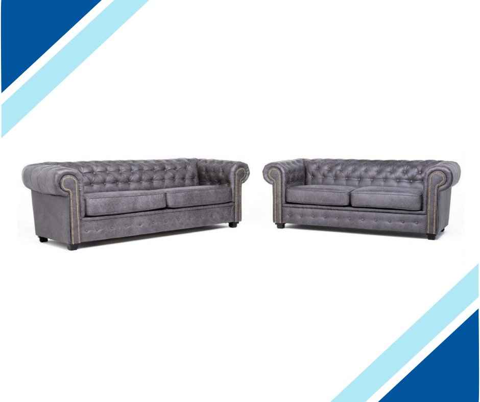 Arnside Suede Chesterfield Sofa Collection