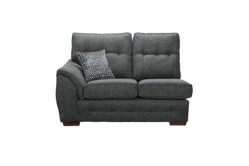 Ashley Fabric Sofa Collection, a two-seater sofa with a patterned cushion.