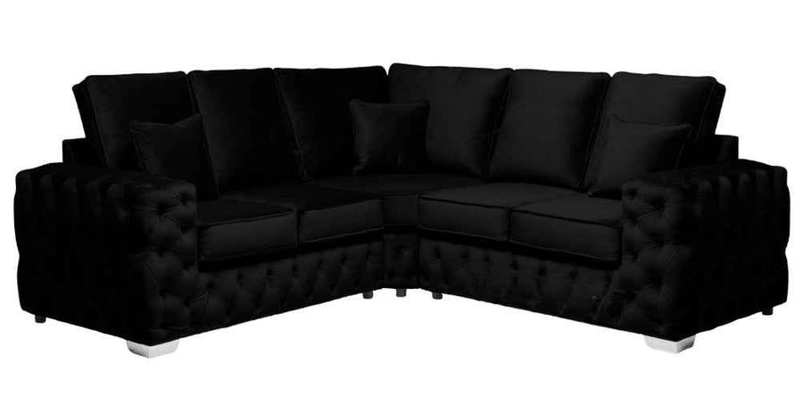 Ashton Velvet Chesterfield Corner Sofa