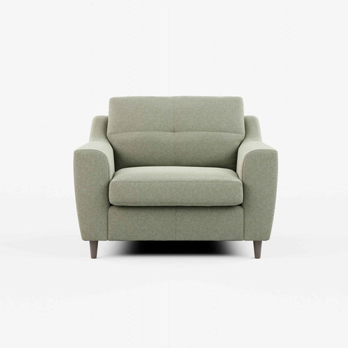 Baxter Fabric Sofa Collection in sage green.