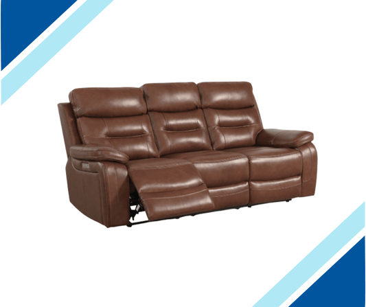 Belgravia Real Leather Power Recliner - Lakeland Sofa Warehouse