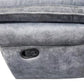 Brentwood Fabric Corner Sofa Recliner - Grey Fabric With Console - Lakeland Sofa Warehouse