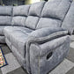 Brentwood Fabric Corner Sofa Recliner - Grey Fabric With Console - Lakeland Sofa Warehouse