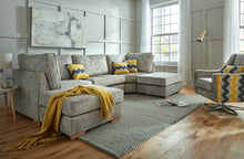 Bishop Premium Fabric U-Shaped Corner Sofa | LSW Sofas