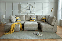 Bishop Premium Fabric U-Shaped Corner Sofa | LSW Sofas