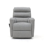 Ravenglass dual motor rise and recline armchair in grey fabric.