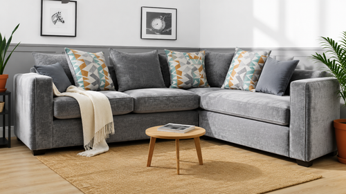 Ariya Fabric Corner Sofa