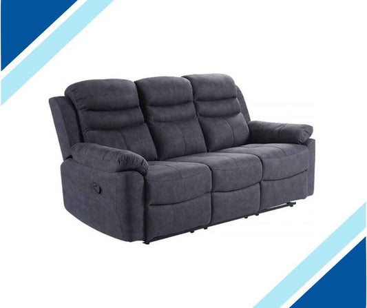 Caldbeck Gloucester Fabric Recliner Sofa Collection - Charcoal