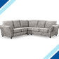 Calder Fabric Corner Sofa  - Platinum & Stone