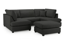 Carnaby Premium Fabric U Shaped Corner Sofa | LSW Sofas