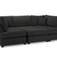 Carnabie U Shaped Fabric Corner Sofa