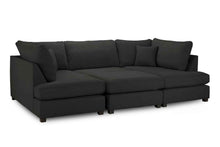 Carnaby Premium Fabric U Shaped Corner Sofa | LSW Sofas