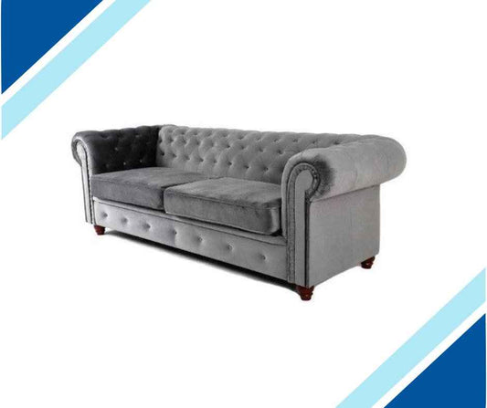 Chesterfield Infinity Velvet Fabric Sofa Collection