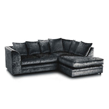 Chicago Crushed Velvet Corner Sofa | Luxury LSW Sofas