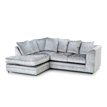 Chicago Crushed Velvet Corner Sofa | Luxury LSW Sofas