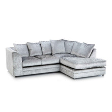 Chicago Crushed Velvet Corner Sofa | Luxury LSW Sofas