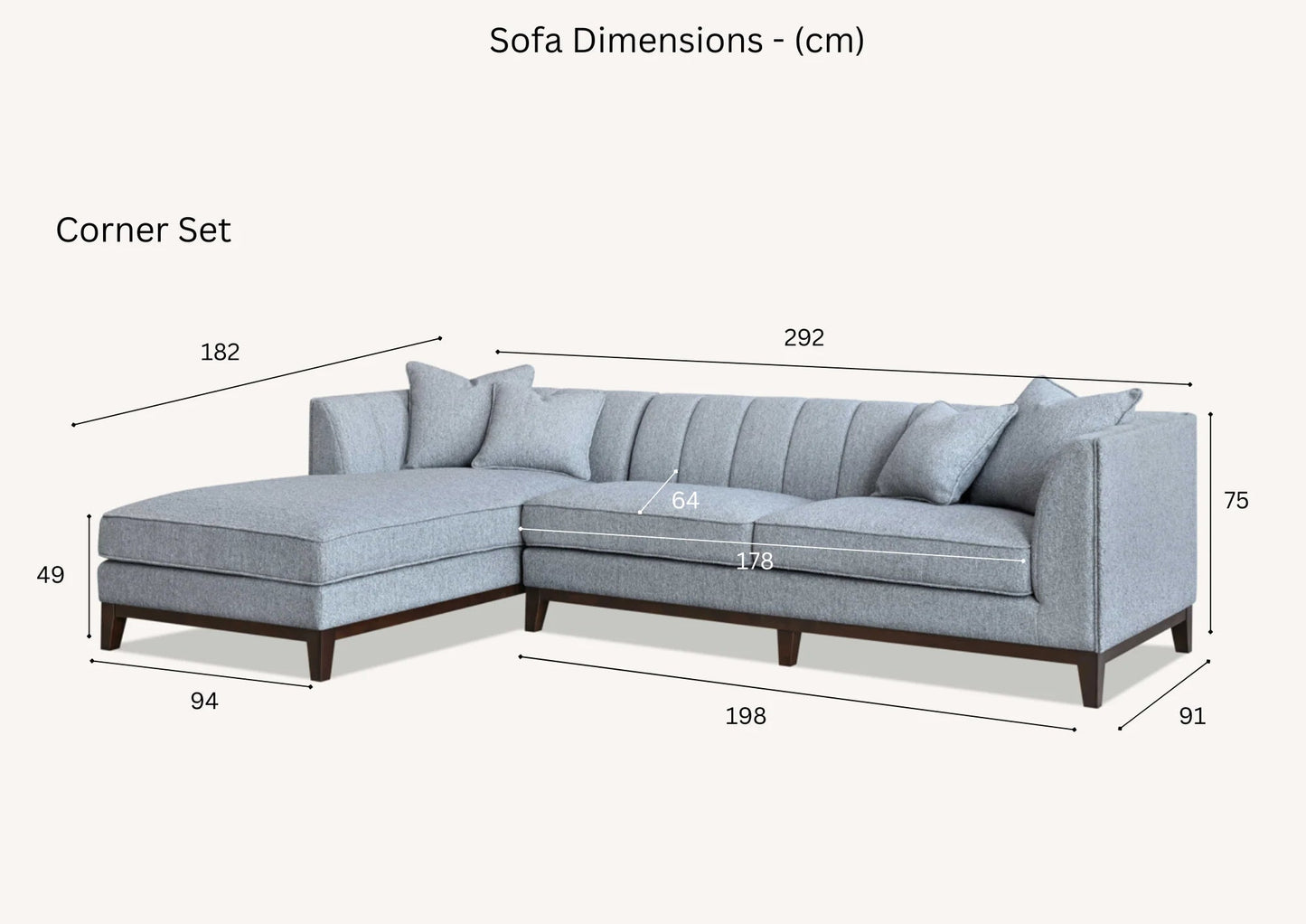 Cooper Boulce Fabric Sofa Corner Collection - Lakeland Sofa Warehouse