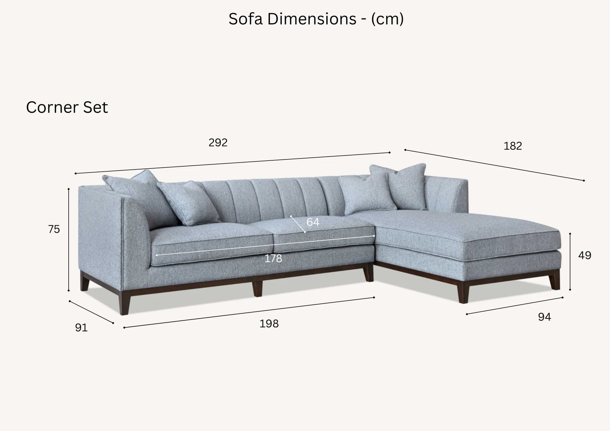Cooper Boulce Fabric Sofa Corner Collection - Lakeland Sofa Warehouse