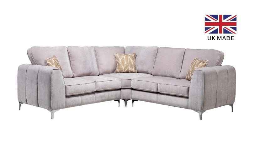 Cosmos Manhattan Fabric Corner Sofa | Premium LSW Sofas
