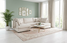 Carnaby Premium Fabric U Shaped Corner Sofa | LSW Sofas