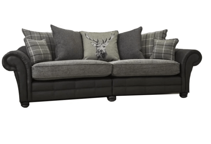 The Darwin Two Tone Fabric Corner Sofa Collection - Lakeland Sofa Warehouse