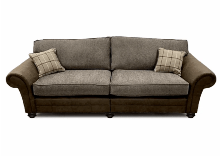 The Darwin Two Tone Fabric Corner Sofa Collection - Lakeland Sofa Warehouse